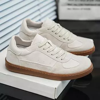 Классические ретро мужские повседневные туфли модные белые замшевые кожаные городские мужские кроссовки популярные удобные низкие минималистичные кроссовки мужские 39