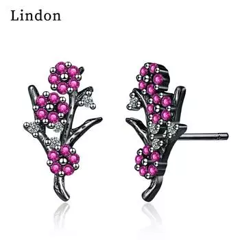 Классические серьги Lindon из медного сплава с цирконом, серьги-капли для женщин, подарки на свадьбу чёрный