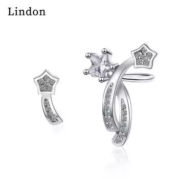 Классические серьги Lindon из медного сплава с цирконом, серьги-капли для женщин, подарки на свадьбу серебряный