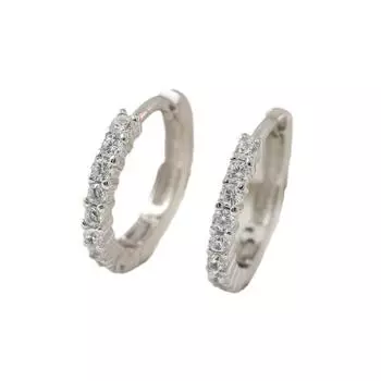 Классические серьги с бриллиантами и цирконами для женщин. Простые и модные серьги высокого класса.