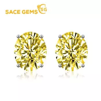 Классические серьги SACE GEMS из медного сплава с цирконом, женские ювелирные изделия, свадебный подарок для вечеринки розовый
