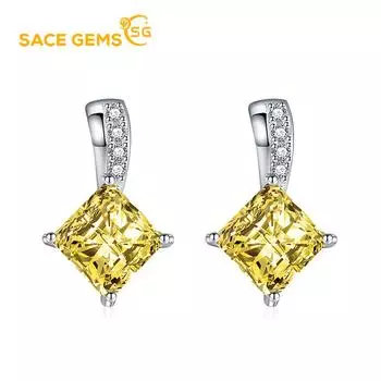 Классические серьги SACE GEMS из медного сплава с цирконом, женские ювелирные изделия, свадебный подарок для вечеринки розовый