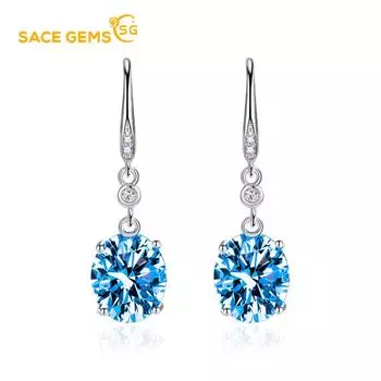Классические серьги SACE GEMS из медного сплава с цирконом, женские ювелирные изделия, свадебный подарок для вечеринки розовый