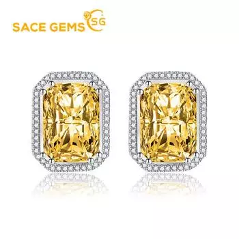 Классические серьги SACE GEMS из медного сплава с цирконом, женские ювелирные изделия, свадебный подарок для вечеринки розовый
