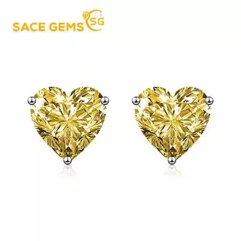 Классические серьги SACE GEMS из медного сплава с цирконом, женские ювелирные изделия, свадебный подарок для вечеринки розовый