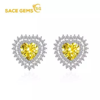 Классические серьги SACE GEMS из медного сплава с цирконом, женские ювелирные изделия, свадебный подарок для вечеринки розовый