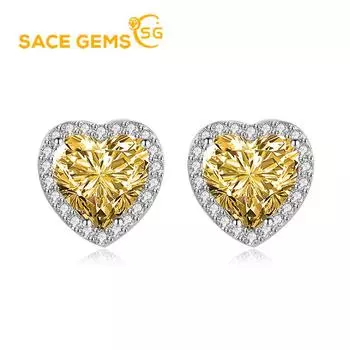 Классические серьги SACE GEMS из медного сплава с цирконом, женские ювелирные изделия, свадебный подарок для вечеринки розовый