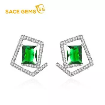 Классические серьги SACE GEMS из медного сплава с цирконом, женские ювелирные изделия, свадебный подарок для вечеринки розовый
