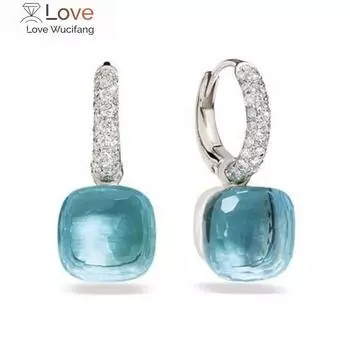 Классические серьги в виде хрустальных конфетных капель воды 22 цвета, 3 золотых серьги-подвески для женщин, модные ювелирные изделия