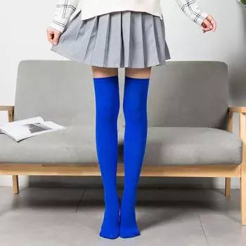 Классические сладкие чулки, узкие, не тесные ступни, до середины икры, чистый цвет, выше колена 42