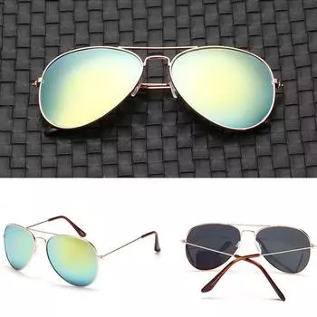 Классические солнцезащитные очки для вождения, мужские солнцезащитные очки, мужские зеркальные очки унисекс, модные женские туфли 1PCS серебряный