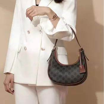 Классические сумки через плечо с принтом, повседневные сумки-хобо из искусственной кожи, сумки-клатчи для женщин, модные женские сумки