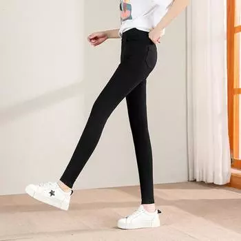Классические тонкие брюки-карандаш для девочек, обтягивающие леггинсы с эластичной резинкой на талии S