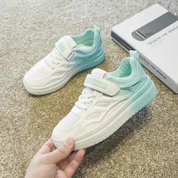 Классические туфли для мальчиков Дышащая детская спортивная обувь Новые повседневные туфли на липучках для учеников начальной школы 35