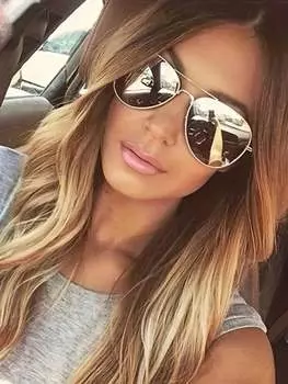 Классические унисекс уличные цветные зеркальные модные очки, ретро-солнцезащитные очки с металлическим лучом, женские зеркальные очки UV400