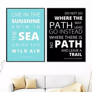 Классические вдохновляющие цитаты, постеры, ретро литература, настенные художественные цитаты, принты, картина на холсте, гостиная, скандинавское украшение дома 21cm30cm NoFrame