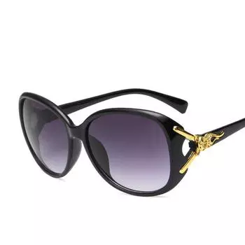 Классические винтажные солнцезащитные очки с лисьим украшением, поляризованные женские, UV400, большие ретро-солнцезащитные очки ручной работы фиолетовый