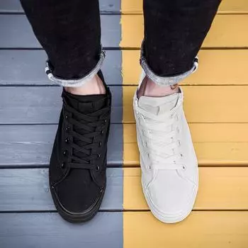 Классические взрывные серные парусиновые туфли Мужская модная обувь Холст Нескользящая брендовая повседневная обувь для мужчин Открытый свет 39 белый