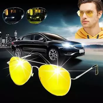 Классические желтые линзы очков для женщин и мужчин очки для водителей автомобилей Очки ночного видения Антибликовые желтые солнцезащитные очки для женщин на открытом воздухе для вождения