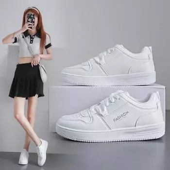 Классические женские массивные кроссовки, зимние женские туфли на среднем каблуке со шнуровкой из искусственной кожи с круглым носком, дышащая вулканизированная обувь на платформе, большие размеры 35 розовый