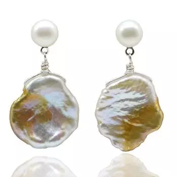 Классические женские серьги, серьги-гвоздики из натурального пресноводного жемчуга, серьги-гвоздики неправильной формы, ювелирные изделия ручной работы в стиле барокко, модные ювелирные изделия, подарок