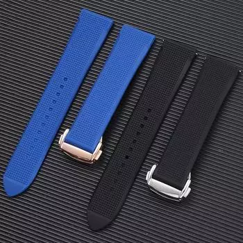 Классический 16 18 19/20/22/24 мм узор шин силиконовые ремешки для часов резиновый быстросъемный ремешок для умных часов для женщин и мужчин универсальный браслет 18mm