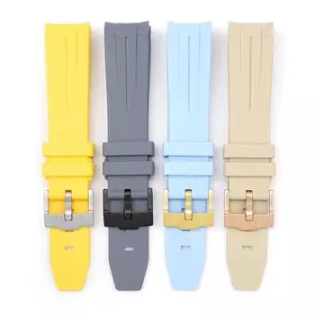 Классический 20 мм MoonSwatch резиновый ремешок для часов Omega Band изогнутый конец силиконовый браслет на запястье для мужчин и женщин водонепроницаемый спортивный ремешок для часов ремень 20MM