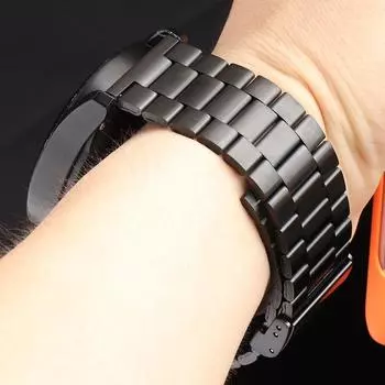 Классический 22 мм ремешок для Huawei Watch 4 3 GT3 2 Pro 46 мм ремешок для бега Amazfit GTS GTR 4 3 2 Bip US ремень из нержавеющей стали смарт-ремешок для часов 22mm