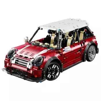 Классический автомобиль красный MINI MOC T5025B строительные блоки креативный автомобиль кирпичи игрушечный подарочный набор для детей и взрослых