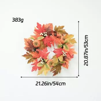 Классический бант полукруг рождественский венок для рождественских украшений имитация цветка имитация красного фруктового венка 54*53