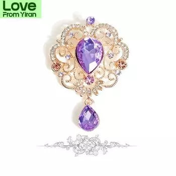 Классический барочный цветок кулон брошь булавка для женщин винтажные украшения в дворцовом стиле свадебная вечеринка украшения булавки красный