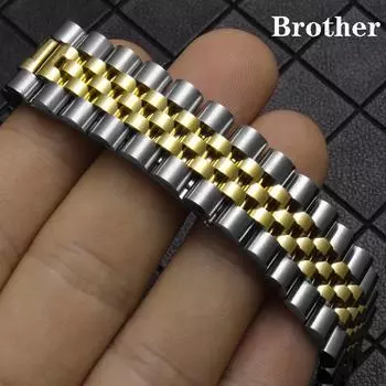 Классический браслет для часов 13 мм 17 мм 20 мм 21 мм спортивные часы для Rolex DATEJUST DAY-DATE OYSTERPERTUAL DATE стальной ремешок для мужчин и женщин 20mm