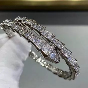 Классический браслет с атмосферой, высококачественный браслет в виде змеи, разработанный специально для женщин, подарок для женщин 17CM