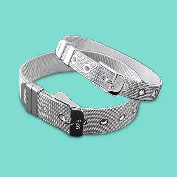 Классический браслет унисекс из стерлингового серебра 925 пробы 8,10,14,18 мм, ремешок для часов, серебряный браслет-цепочка - мужские и женские серебряные ювелирные изделия 8MM21CM