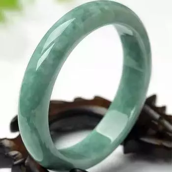 Классический браслет Wangfu для женщин, браслет из нефрита Guizhou Emerald Light Green Floating Flower, маленькая леди с подарочной коробкой 54MM