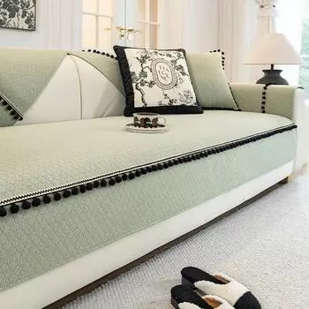 Классический чехол для дивана из шенилла, защитный чехол, нескользящий, всесезонный, универсальный, для дивана, подушки, полотенца, защитные чехлы для мебели A 70x70