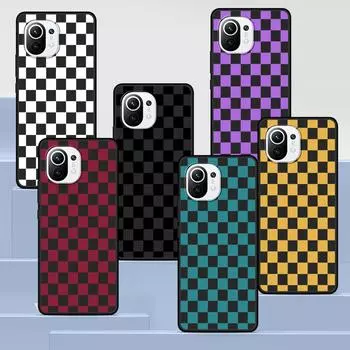 Классический чехол с сеткой в стиле ретро для Xiaomi Mi 11 Lite 5G 12 Pro Note 10 10T 9 SE 9T 10S 8 A2 Lite CC9, силиконовый чехол для телефона Xiaomi 12