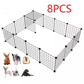 Классический DIY Pet Cat Cage Большой Внутренний Большой Внутренний Дом Открытый Большой Кошачий Дом Вилла Многодверный и Оконный Складной Съемный Большой Дом