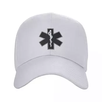 Классическая бейсболка фельдшера Star Of Life унисекс женская регулируемая кепка скорой медицинской помощи с символом папы шляпа производительность Adjustable Cap