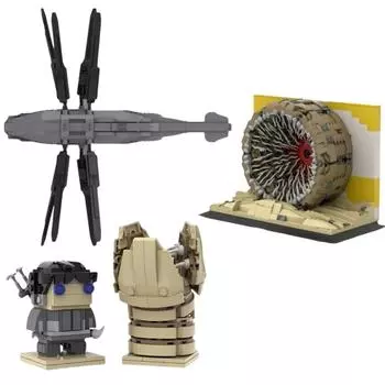 Классический фильм серии Dune Вертолет Фигурка Brickheadz Pauled Etredied Sandworm Building Block Игрушки для детей Взрослые Рождественские подарки