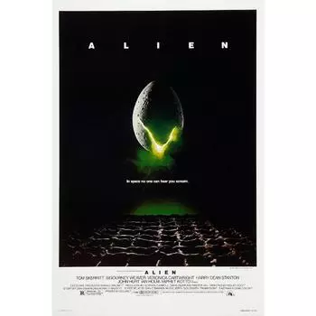 Классический фильм ужасов научной фантастики Чужой Постер Холст Живопись HD Принт Современная Настенная Картина Гостиная Спальня Украшение Подарок 21cm30cm NoFrame