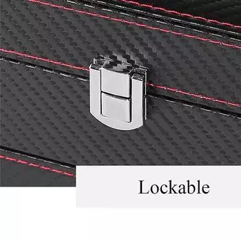 Классический футляр для часов из искусственной кожи, органайзер для ювелирных изделий, дорожный кейс для мужчин/женщин, 4 отделения, магнитный верх, черный