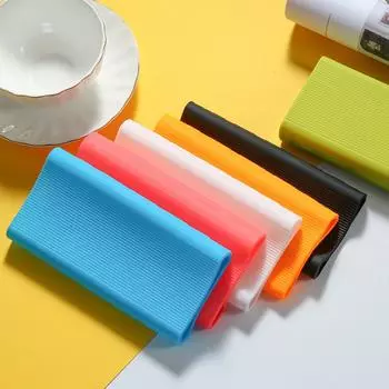 Классический и прочныйПолный защитный чехол Противоскользящий защитный силиконовый защитный чехол Power Bank для Xiaomi Portable Power Generation 3 20000 мАч оранжевый