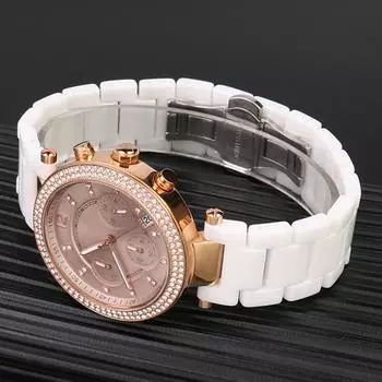 Классический керамический ремешок для часов Notch 16-10 мм 20-11 мм 20-12 мм для наручных часов MK GC для женщин и мужчин с застежкой-бабочкой 16-8mm