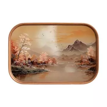 Классический китайский чайный поднос, элегантный поднос для демонстрации еды, украшение дома, поднос для ужина, поднос для закусок, поднос для хранения для чаепития 29.5x20x2.5cm