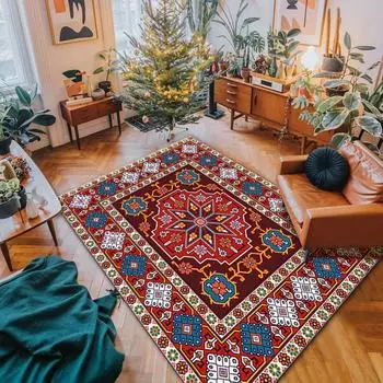 Классический ковер в марокканском стиле, украшение для гостиной, домашние мягкие персидские ковры, большой размер, коврик для гостиной, роскошный детский ковер в стиле ретро 60*90cm
