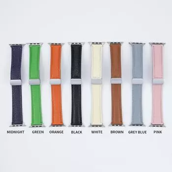 Классический кожаный ремешок с магнитной застежкой для Apple Watch 8 45 мм 41 мм Ultra 49 мм Ремешок из натуральной кожи для iWatch Series 7 6 5 38 мм 41 мм 40 мм 38mm 40mm 41mm