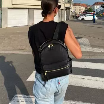 Классический кожаный рюкзак для женщин и студентов, большой вместимости, простой и универсальный для поездок на работу и по делам