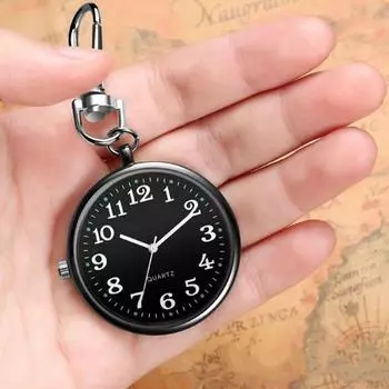 Классический круглый брелок для карманных часов 1pcs чёрный