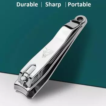 Классический кусачки для ногтей, одинарный триммер для ногтей, кусачки для ногтей из нержавеющей стали, маникюрные инструменты, домашний инструмент для ухода за ногтями серебряный